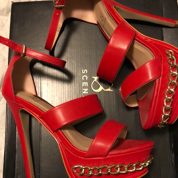 Shoe dazzle red Donisha - Picture 2 of 3